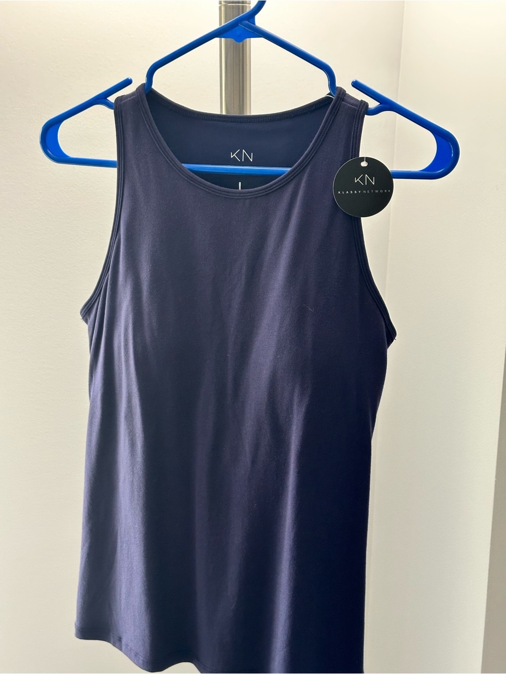 Klassy Network Navy Blue Tank Top